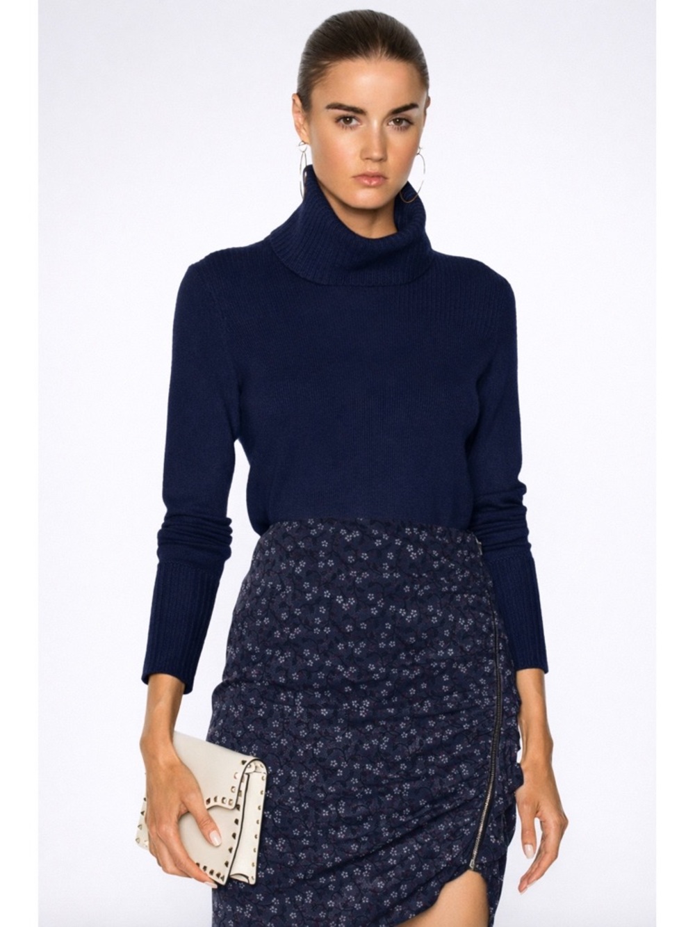Veronica Beard Asa Cashmere Turtleneck Sweater
